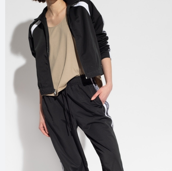 Diesel SPORT Women's Sleeveless Racer tank top in sage M - Picture 4 of 6